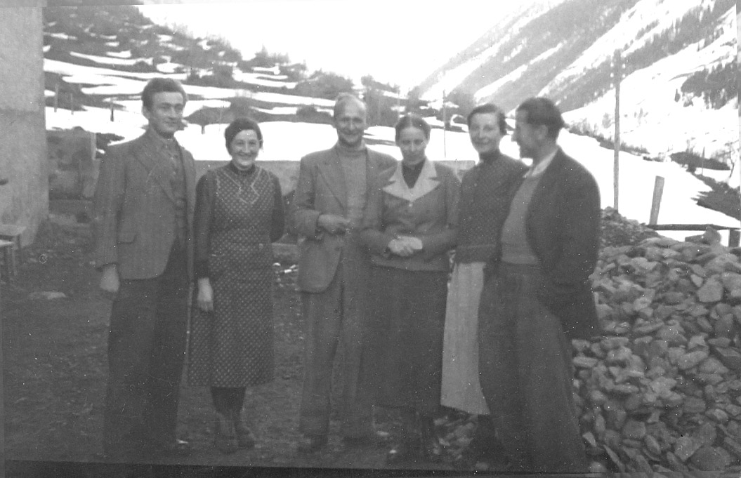 Fotografie: Arnold Niederer, 1930er, 1940er Jahre, als Sprachlehrer im Lötschental